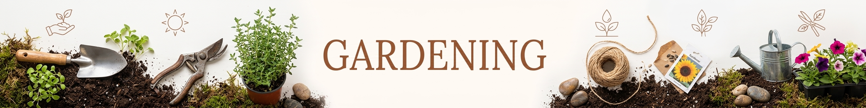 Gardening banner